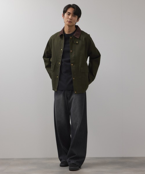 Dickies/ディッキーズ 襟コーデュロイ ダックキャンバス ワーク