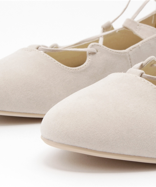 A part by(アパートバイ)の「レースUPインヒールバレエシューズ 713374(バレエシューズ・レディース・ブラック/ベビーピンク/キャメル/アイボリー・38/24.5cm/37/23.5cm)」の20枚目の写真