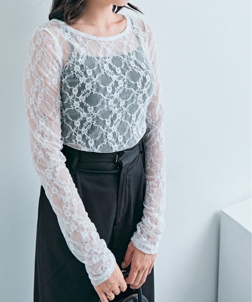 ISABEL MARANT ÉTOILE フラワーレース 半袖トップス ISABEL MARANT ÉTOILE フラワーレース 半袖トップス ISABEL MARANT