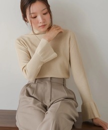 Bab（バブ）の「スパンコールハイネックリブニットトップス（ニット/セーター・レディース）」