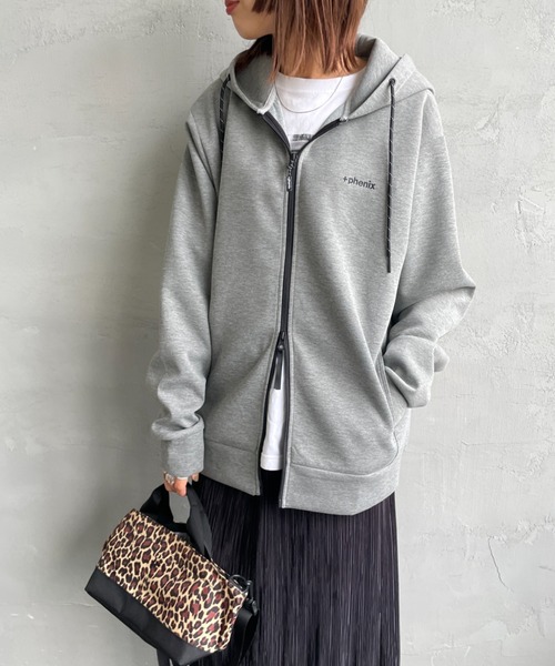 ＋phenix/プラスフェニックス] 別注 ダンボールニット フードロゴ