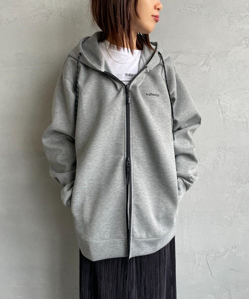 ＋phenix/プラスフェニックス] 別注 ダンボールニット フード