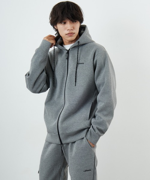 ＋phenix/プラスフェニックス] 別注 ダンボールニット フードロゴ