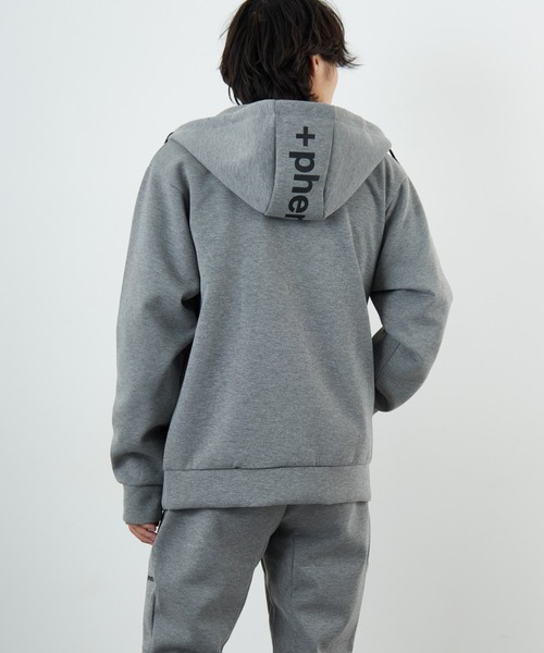 ＋phenix/プラスフェニックス] 別注 ダンボールニット フードロゴ