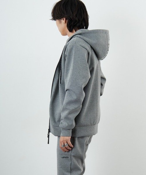 ＋phenix/プラスフェニックス] 別注 ダンボールニット フードロゴ