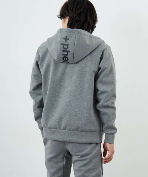 ＋phenix/プラスフェニックス] 別注 ダンボールニット フードロゴ