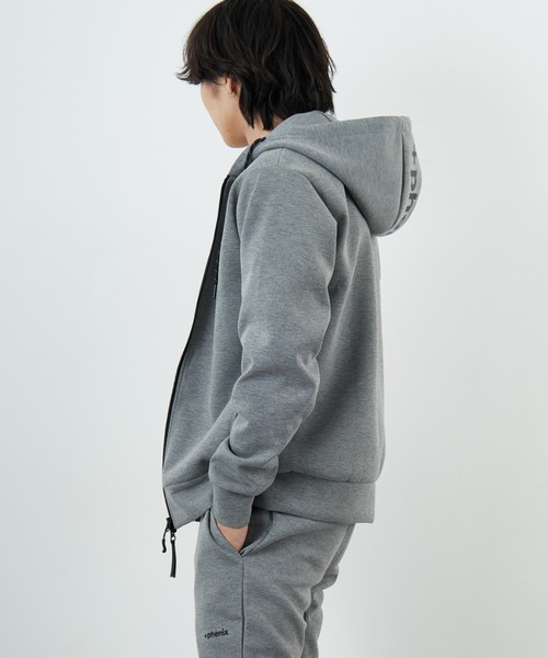 ＋phenix/プラスフェニックス] 別注 ダンボールニット フードロゴ