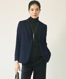 TRANS WORK（トランスワーク）の「【美シリーズ・セットアップ対応・ウォッシャブル】プレミアムジャージジャケット（テーラードジャケット）」