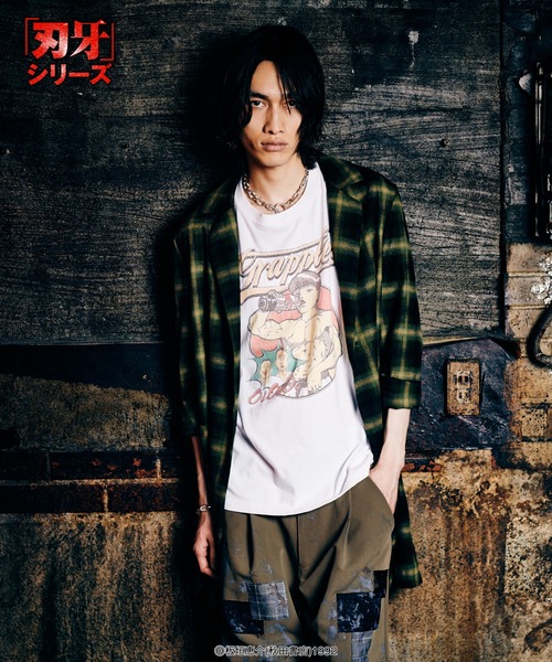 glamb(グラム)の「Baki T-shirts / バキTシャツ(Tシャツ/カットソー・メンズ・ホワイト・M/L/XL)」の9枚目の写真