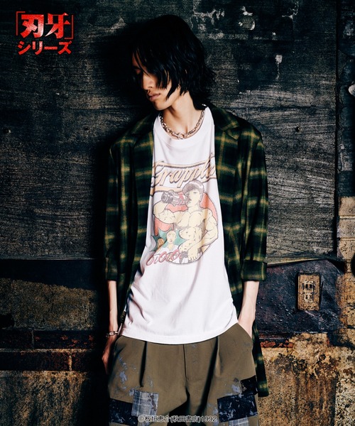 glamb(グラム)の「Baki T-shirts / バキTシャツ(Tシャツ/カットソー・メンズ・ホワイト・M/L/XL)」の10枚目の写真