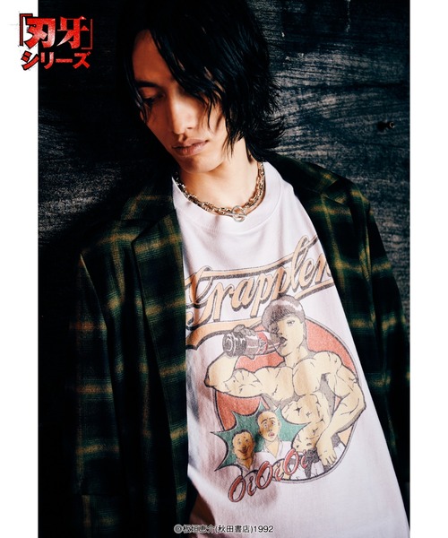 glamb(グラム)の「Baki T-shirts / バキTシャツ(Tシャツ/カットソー・メンズ・ホワイト・M/L/XL)」の12枚目の写真