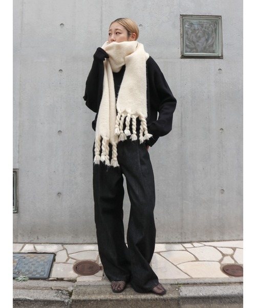 Ungrid(アングリッド)の「起毛大判ニットマフラー(マフラー・レディース・ブルー/レッド/イエロー/その他1・FREE)」の19枚目の写真