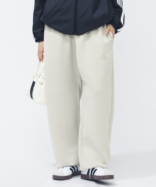 adidas（アディダス）の「アディダス adidas ALL SZN ソフト ラックス ルーズ パンツ（その他パンツ・レディース・ホワイト/ブラック・M/L/XL/S）」の3枚目の写真