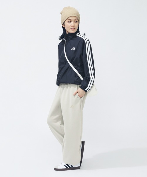 adidas（アディダス）の「アディダス adidas ALL SZN ソフト ラックス ルーズ パンツ（その他パンツ・レディース・ホワイト/ブラック・M/L/XL/S）」の6枚目の写真