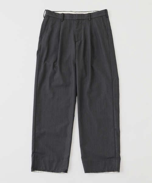 BAYCREW'S DEPO(ベイクルーズデポ)の「SimplyComplicated/シンプリーコンプリケイテッド MARBELT TROUSERS(スラックス・メンズ・ブラック/グレー・2/1)」の2枚目の写真