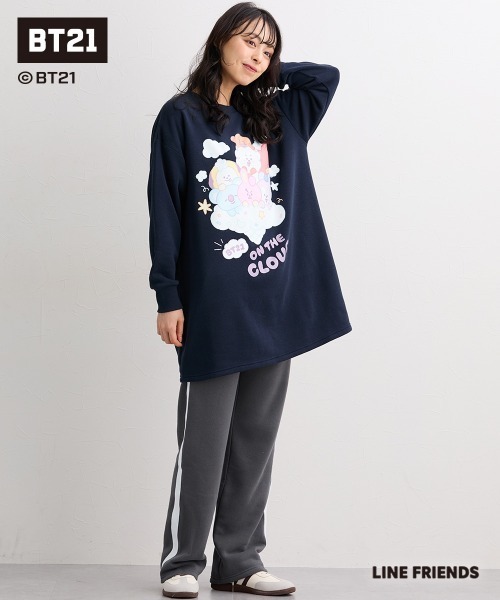 SMILE LAND(スマイルランド)の「【BT21】裏起毛チュニック<大きいサイズ有>(その他トップス・レディース・ライトパープル/ブラック/ネイビー・S-M/L~LL/3L~4L/5L~6L)」の22枚目の写真