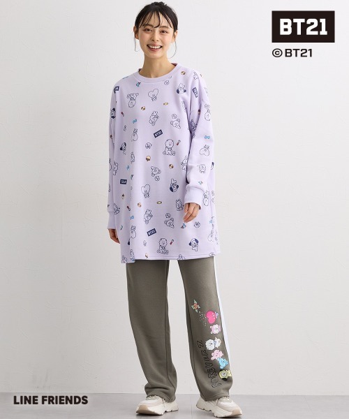 SMILE LAND(スマイルランド)の「【BT21】裏起毛チュニック<大きいサイズ有>(その他トップス・レディース・ライトパープル/ブラック/ネイビー・S-M/L~LL/3L~4L/5L~6L)」の19枚目の写真