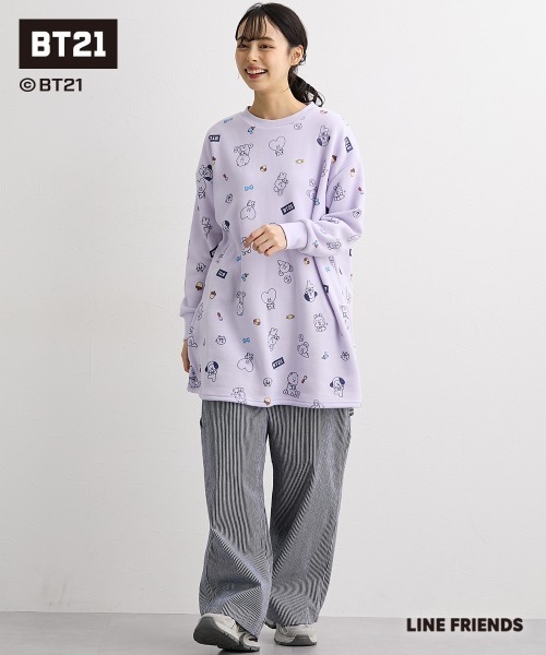 SMILE LAND(スマイルランド)の「【BT21】裏起毛チュニック<大きいサイズ有>(その他トップス・レディース・ライトパープル/ブラック/ネイビー・S-M/L~LL/3L~4L/5L~6L)」の16枚目の写真