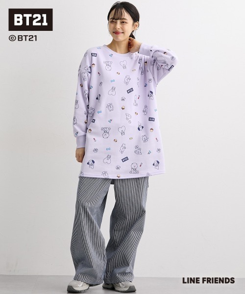 SMILE LAND(スマイルランド)の「【BT21】裏起毛チュニック<大きいサイズ有>(その他トップス・レディース・ライトパープル/ブラック/ネイビー・S-M/L~LL/3L~4L/5L~6L)」の15枚目の写真