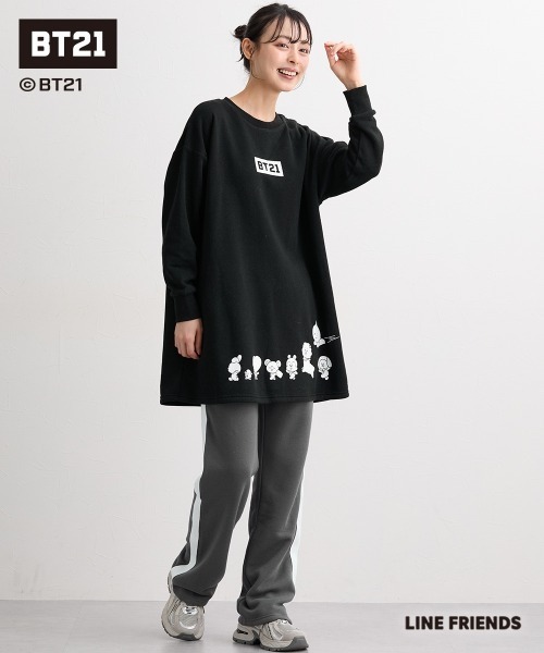 SMILE LAND(スマイルランド)の「【BT21】裏起毛チュニック<大きいサイズ有>(その他トップス・レディース・ライトパープル/ブラック/ネイビー・S-M/L~LL/3L~4L/5L~6L)」の13枚目の写真