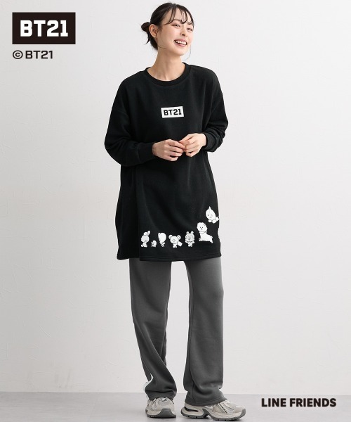 SMILE LAND(スマイルランド)の「【BT21】裏起毛チュニック<大きいサイズ有>(その他トップス・レディース・ライトパープル/ブラック/ネイビー・S-M/L~LL/3L~4L/5L~6L)」の12枚目の写真