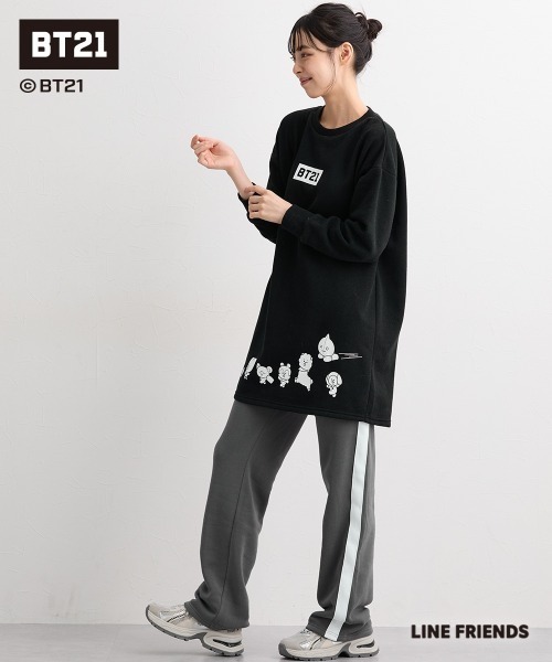 SMILE LAND(スマイルランド)の「【BT21】裏起毛チュニック<大きいサイズ有>(その他トップス・レディース・ライトパープル/ブラック/ネイビー・S-M/L~LL/3L~4L/5L~6L)」の11枚目の写真
