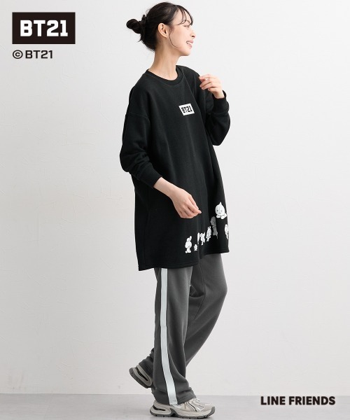 SMILE LAND(スマイルランド)の「【BT21】裏起毛チュニック<大きいサイズ有>(その他トップス・レディース・ライトパープル/ブラック/ネイビー・S-M/L~LL/3L~4L/5L~6L)」の9枚目の写真