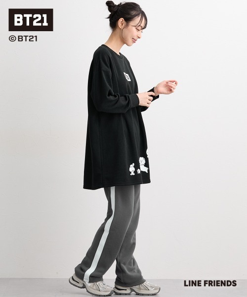 SMILE LAND(スマイルランド)の「【BT21】裏起毛チュニック<大きいサイズ有>(その他トップス・レディース・ライトパープル/ブラック/ネイビー・S-M/L~LL/3L~4L/5L~6L)」の8枚目の写真