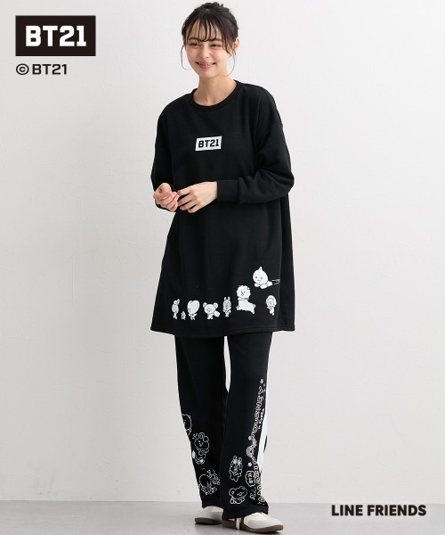 SMILE LAND(スマイルランド)の「【BT21】裏起毛チュニック<大きいサイズ有>(その他トップス・レディース・ライトパープル/ブラック/ネイビー・S-M/L~LL/3L~4L/5L~6L)」の7枚目の写真