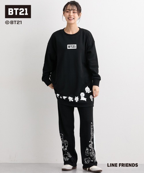 SMILE LAND(スマイルランド)の「【BT21】裏起毛チュニック<大きいサイズ有>(その他トップス・レディース・ライトパープル/ブラック/ネイビー・S-M/L~LL/3L~4L/5L~6L)」の6枚目の写真