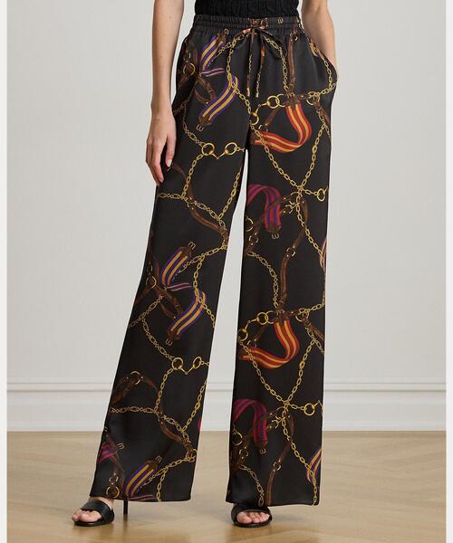 LAUREN RALPH LAUREN（ローレン ラルフ ローレン）の「ベルティングプリント シャルムーズ ワイドレッグ パンツ（その他パンツ・レディース・ブラック系1・L/M/S/XS）」の6枚目の写真