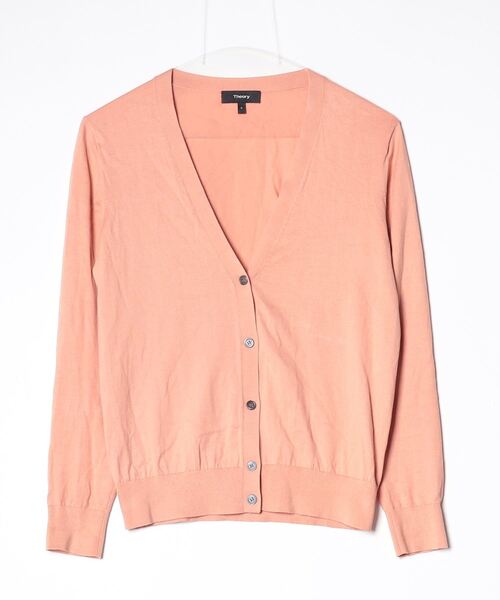 セオリー 桃色 ピンク 薄手カーディガン STUNNING LURE（カーディガン