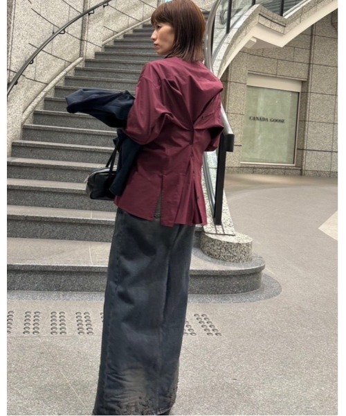 バックボタンディテールシャツ / Back-Button Detail Shirt