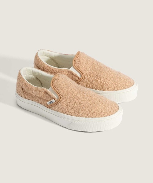 VANS（バンズ）の「クラシック スリッポン パイルフリース / Classic Slip-On TAN / VN000EACTAN1（スリッポン・メンズ・タン・4/4.5/5/5.5/6/6.5/7）」の2枚目の写真