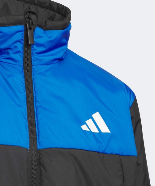 adidas(アディダス)の「キッズ マストハブ スモールロゴ ルーズフィット 中わた入りライトジャケット / アディダス adidas(ダウンジャケット/コート・キッズ・ブラック・150/160/140/130)」の3枚目の写真