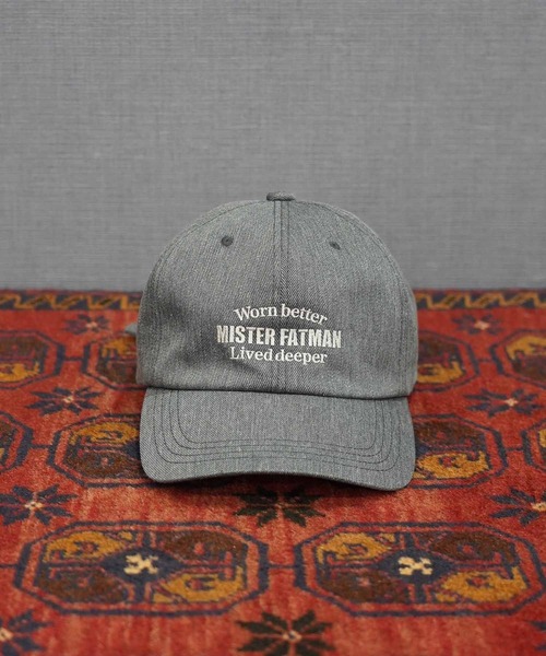 MRFATMAN(ミスターファットマン)の「CLASSIC EMB CAP(キャップ・メンズ・ブラウン/ブラック/グリーン/グレー・L/M/XL)」の1枚目の写真