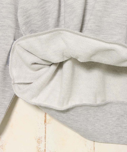 Bleu Bleuet（ブルーブルーエ）の「le petale GOOD BUDDIES DOGスウェット（スウェット・レディース・グレー/アイボリー・FREE）」の7枚目の写真