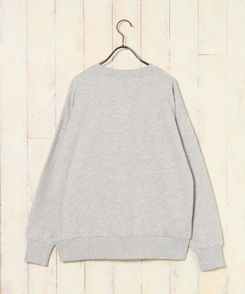 Bleu Bleuet（ブルーブルーエ）の「le petale GOOD BUDDIES DOGスウェット（スウェット・レディース・グレー/アイボリー・FREE）」の6枚目の写真