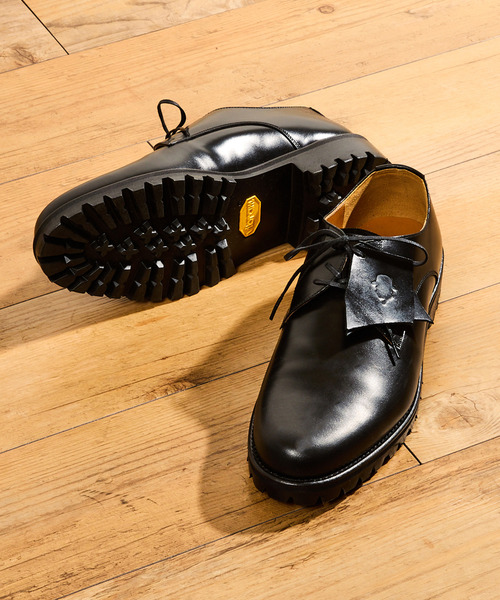 Tomo & Co(トモアンドシーオー)の「Tomo&Co トモアンドシーオー / OFFICER SHOES デュプイレザースリーアイレットオフィサーシューズ / TMTKS-S-0054(ドレスシューズ・メンズ・ブラック・27cm/26cm/25cm)」の13枚目の写真
