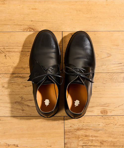 Tomo & Co(トモアンドシーオー)の「Tomo&Co トモアンドシーオー / OFFICER SHOES デュプイレザースリーアイレットオフィサーシューズ / TMTKS-S-0054(ドレスシューズ・メンズ・ブラック・27cm/26cm/25cm)」の4枚目の写真