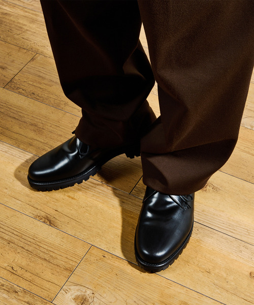 Tomo & Co(トモアンドシーオー)の「Tomo&Co トモアンドシーオー / OFFICER SHOES デュプイレザースリーアイレットオフィサーシューズ / TMTKS-S-0054(ドレスシューズ・メンズ・ブラック・27cm/26cm/25cm)」の7枚目の写真