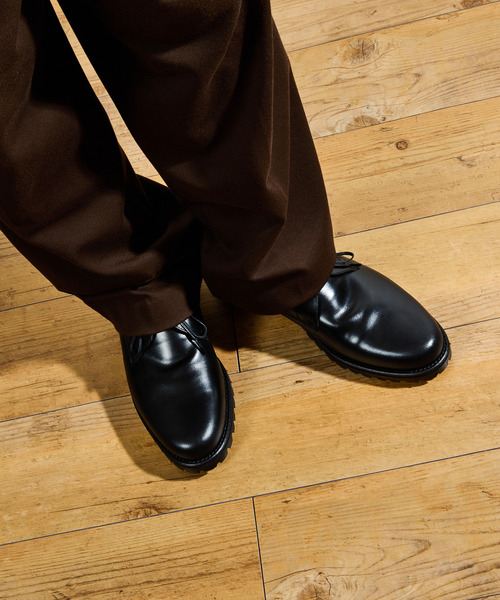 Tomo & Co(トモアンドシーオー)の「Tomo&Co トモアンドシーオー / OFFICER SHOES デュプイレザースリーアイレットオフィサーシューズ / TMTKS-S-0054(ドレスシューズ・メンズ・ブラック・27cm/26cm/25cm)」の9枚目の写真
