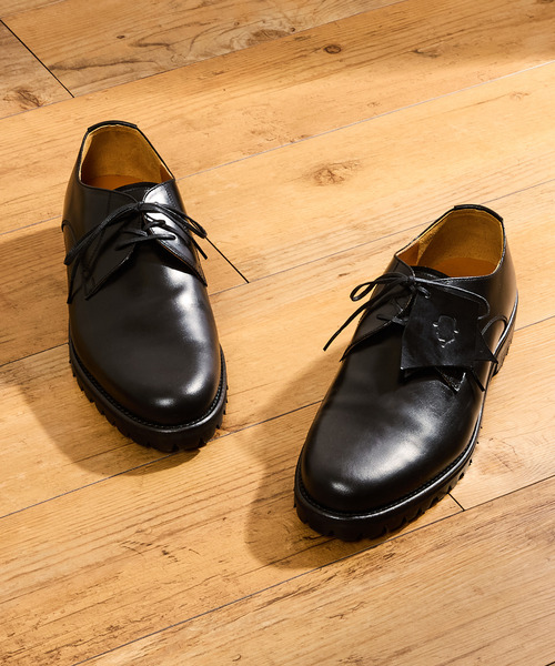 Tomo & Co(トモアンドシーオー)の「Tomo&Co トモアンドシーオー / OFFICER SHOES デュプイレザースリーアイレットオフィサーシューズ / TMTKS-S-0054(ドレスシューズ・メンズ・ブラック・27cm/26cm/25cm)」の10枚目の写真