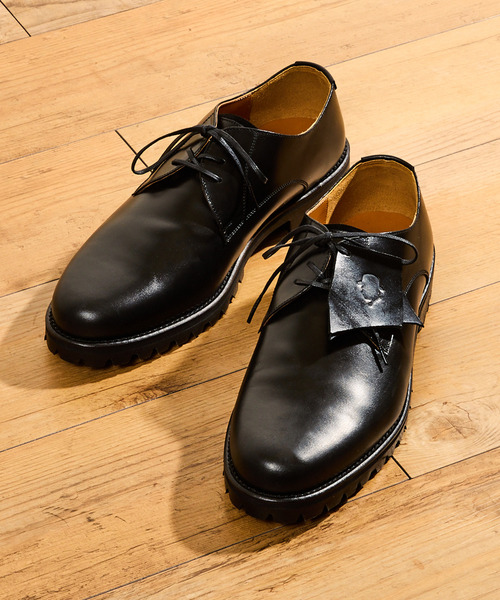 Tomo & Co(トモアンドシーオー)の「Tomo&Co トモアンドシーオー / OFFICER SHOES デュプイレザースリーアイレットオフィサーシューズ / TMTKS-S-0054(ドレスシューズ・メンズ・ブラック・27cm/26cm/25cm)」の12枚目の写真