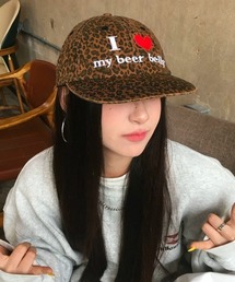 SHEENA（シーナ）の「【選べる2柄】 i love刺繍ロゴフラットバイザーキャップ（キャップ）」