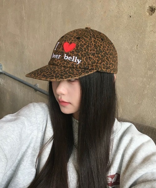 セール】【選べる2柄】 i love刺繍ロゴフラットバイザーキャップ