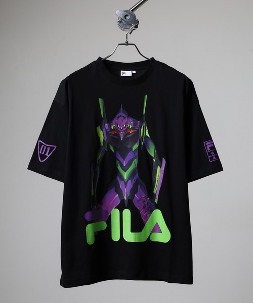 FILA(フィラ)の「FILA x Evangelion フィラ×エヴァンゲリオン プリントグラフィックTシャツ(Tシャツ/カットソー・レディース・ブラック/グレー/ホワイト・S/M/L/XL)」の2枚目の写真