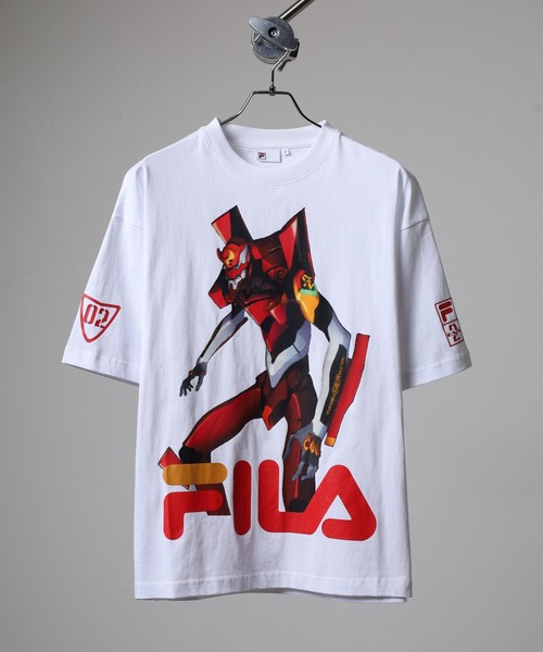 FILA(フィラ)の「FILA x Evangelion フィラ×エヴァンゲリオン プリントグラフィックTシャツ(Tシャツ/カットソー・レディース・ブラック/グレー/ホワイト・S/M/L/XL)」の4枚目の写真