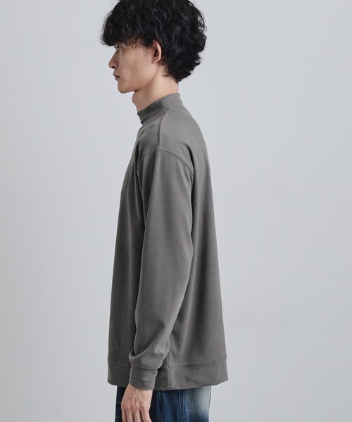 tk.TAKEO KIKUCHI(ティーケータケオキクチ)の「モイスチャースムースモックネックカットソー(Tシャツ/カットソー・メンズ・ホワイト/ブラック/グレー・02/03/04)」の17枚目の写真