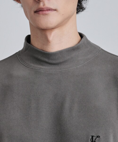 tk.TAKEO KIKUCHI(ティーケータケオキクチ)の「モイスチャースムースモックネックカットソー(Tシャツ/カットソー・メンズ・ホワイト/ブラック/グレー・02/03/04)」の19枚目の写真